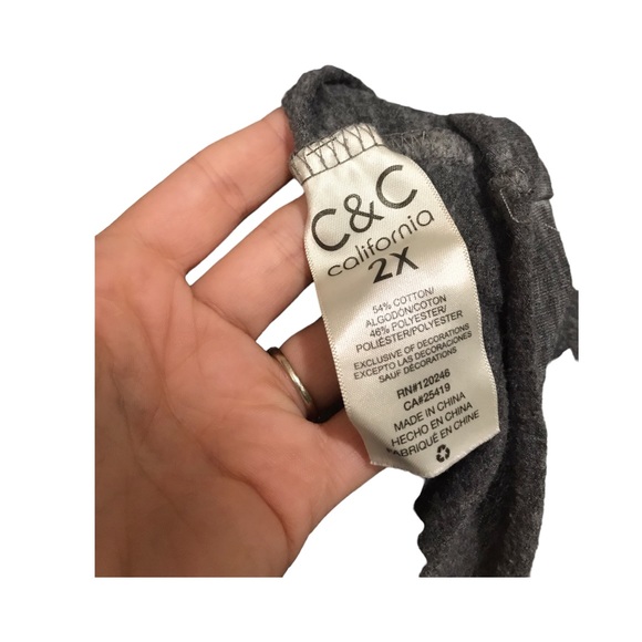 C&C California | Gray keep in mind to be kind graphic lightweight long sleeve - Picture 5 of 8